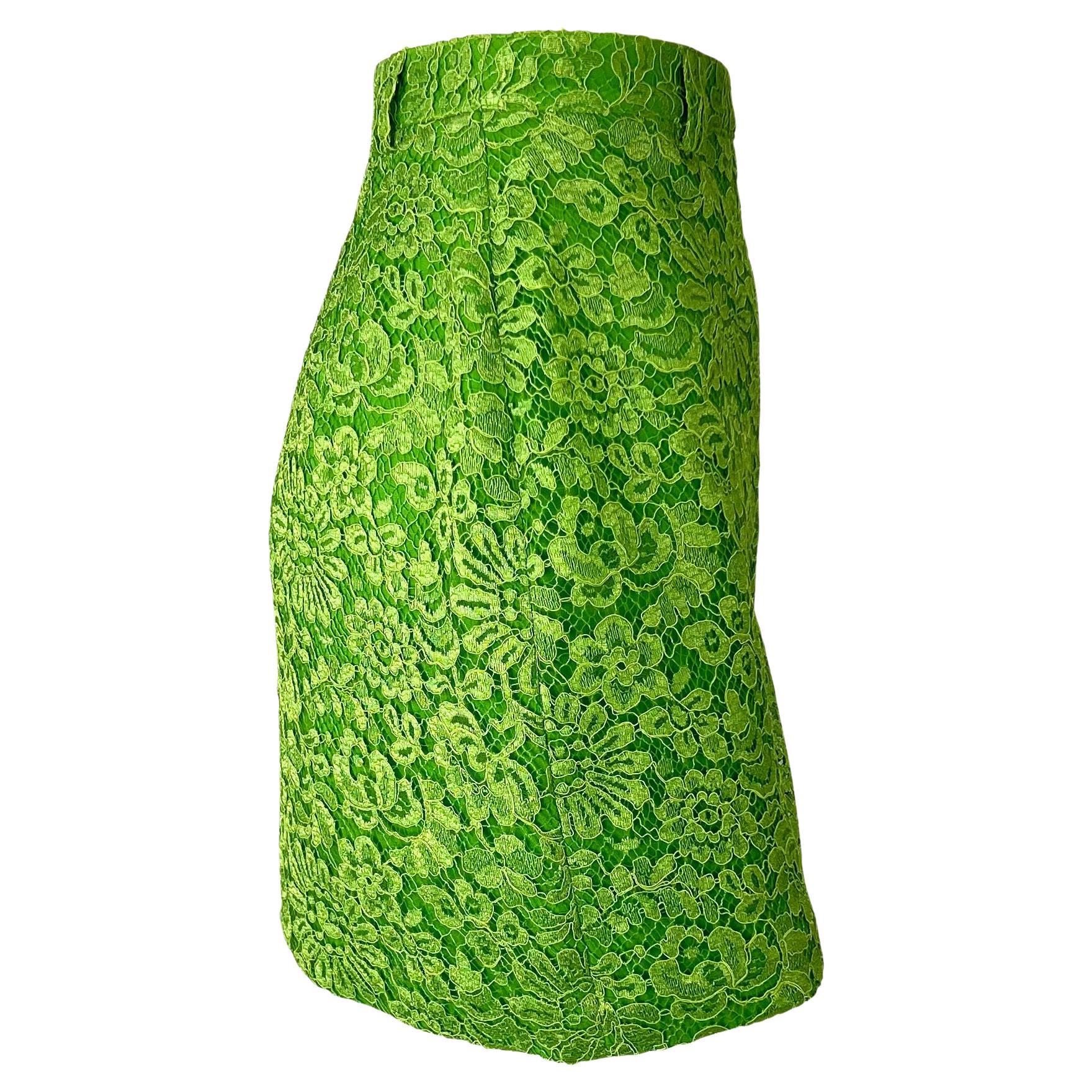 lime green pencil skirt