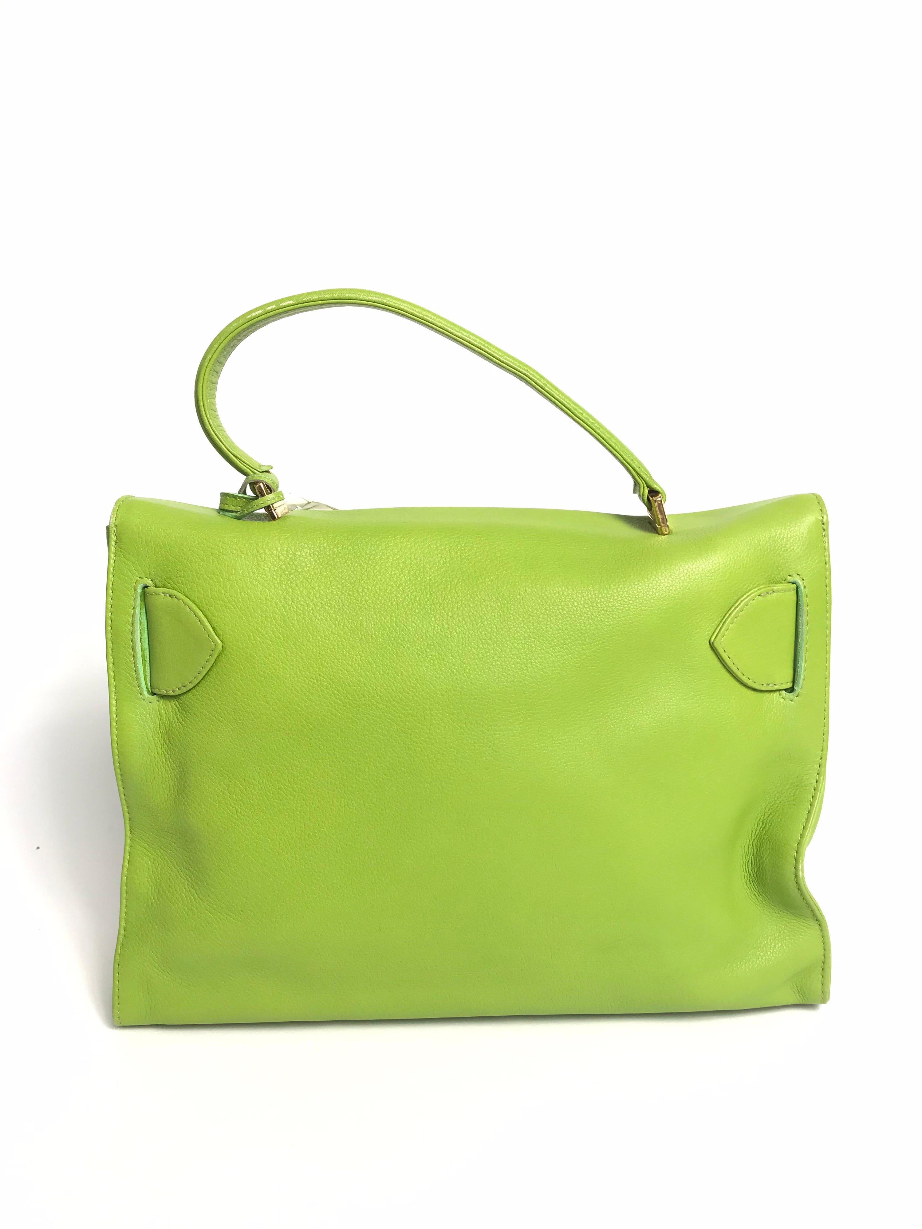 green versace purse
