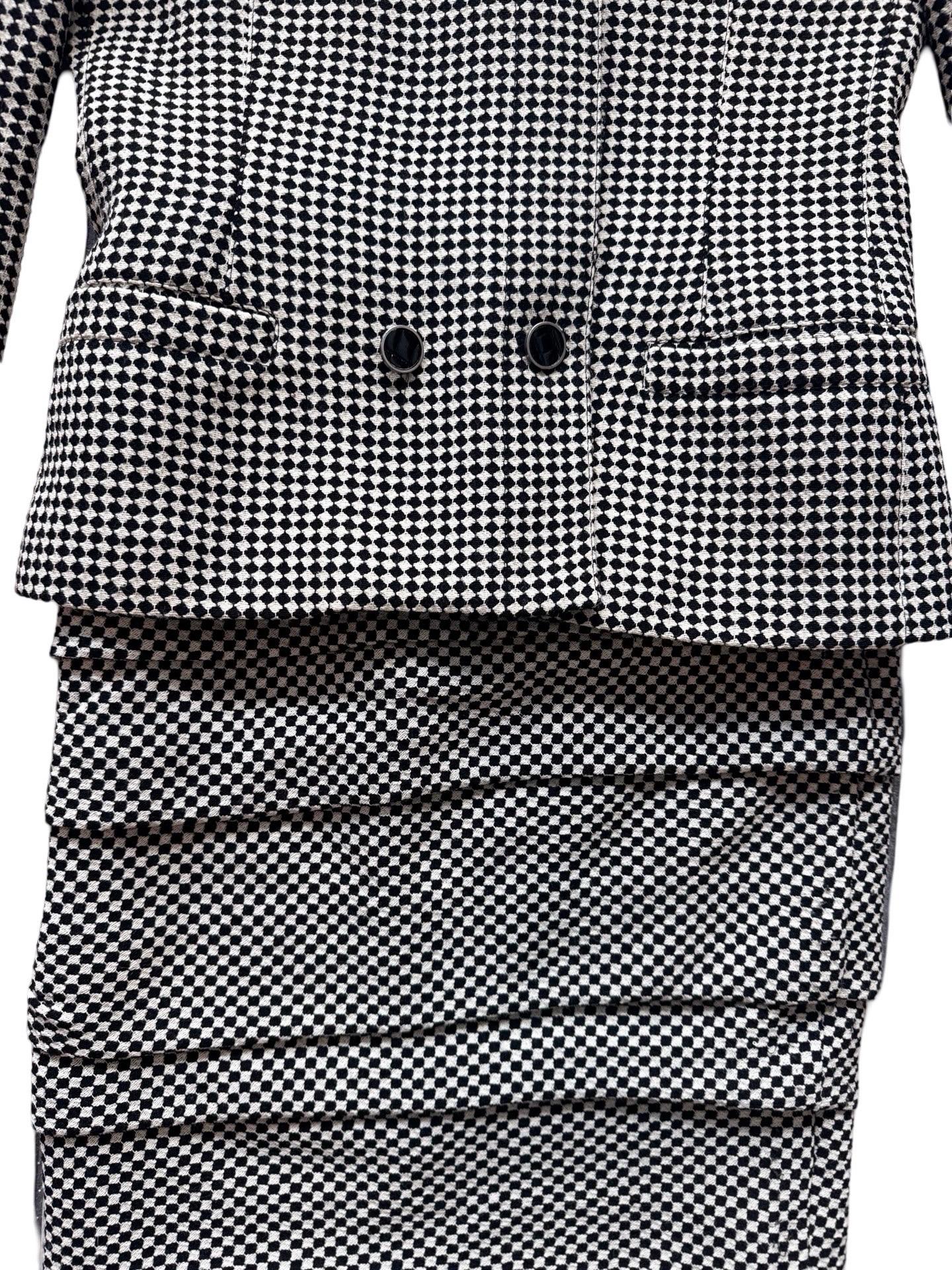 da uomo o donna Anni '90 Gianni Versace  Tuta con gonna in lana monocromatica in vendita