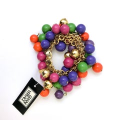 1990s Gianni Versace multicoloured beaded bracelet