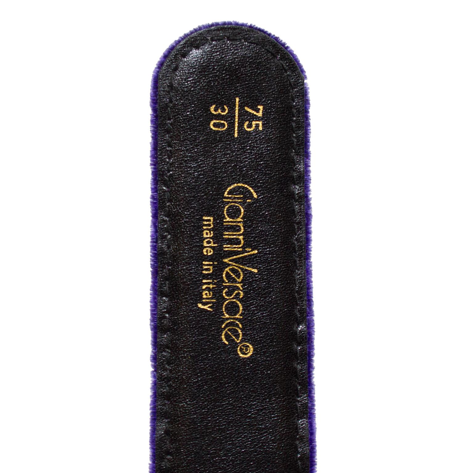 versace purple belt