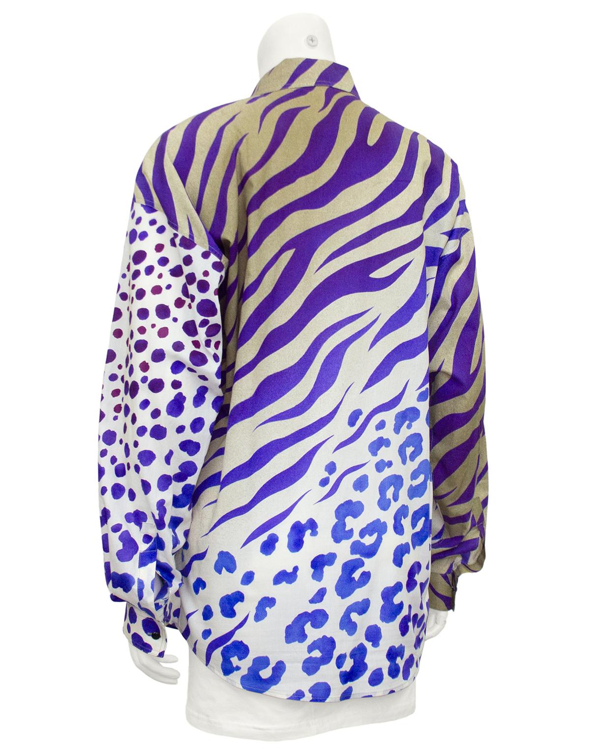 purple zebra top