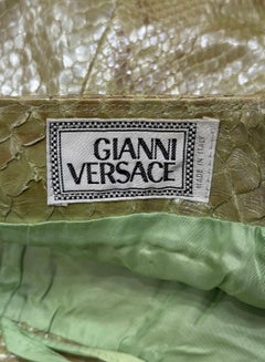 1990s Gianni Versace real Python mini skirt