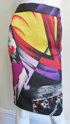 Gianni Versace Silk Skirt 1990s