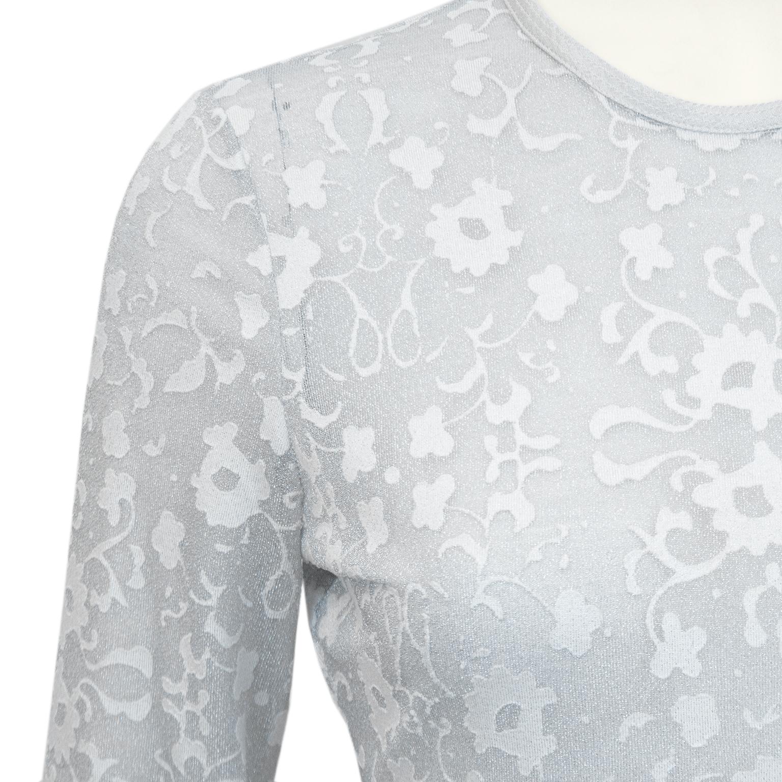 silver lace bodysuit