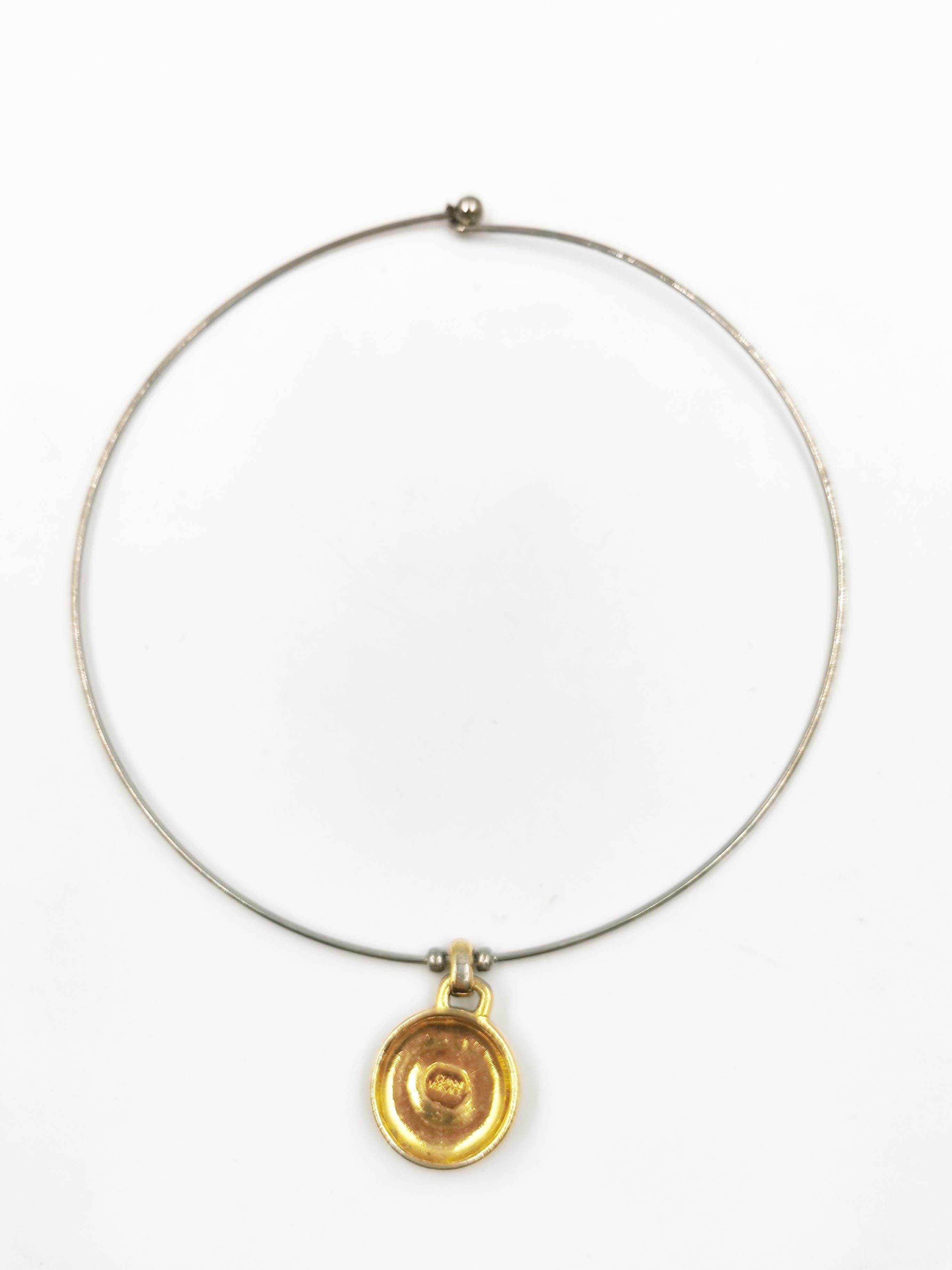 versace medallion necklace