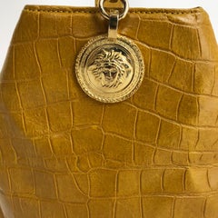 1990's Gianni Versace yellow bucket bag Medusa head