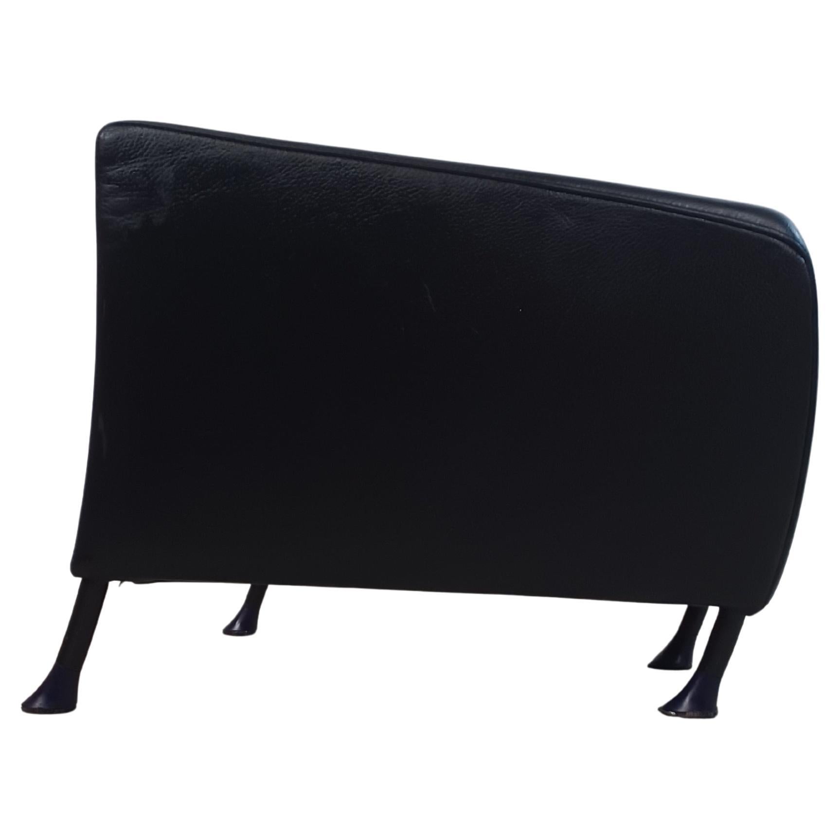 1990s  Gijs Papavoine Windy Ottoman in pelle nera di Montis in vendita