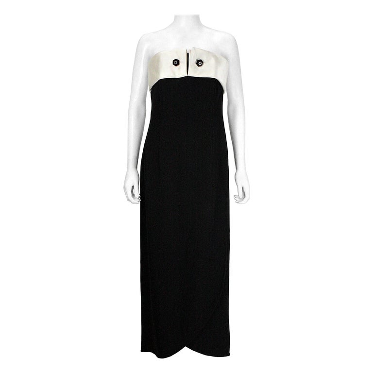 armani black and white dress EMPORIO ARMANI Size 4 Black White Polyester Blend Sequined Checkered Dress