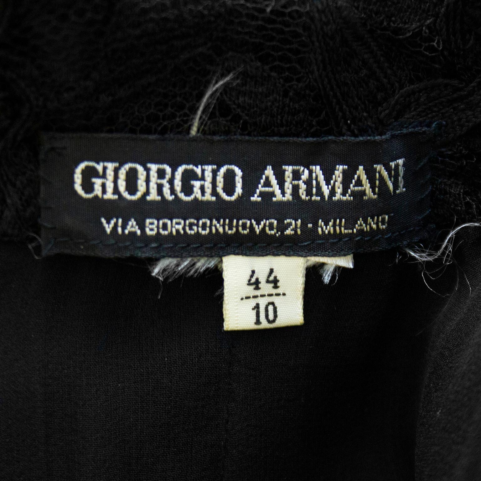 Women's 1990s Giorgio Armani Black Lace Jacket