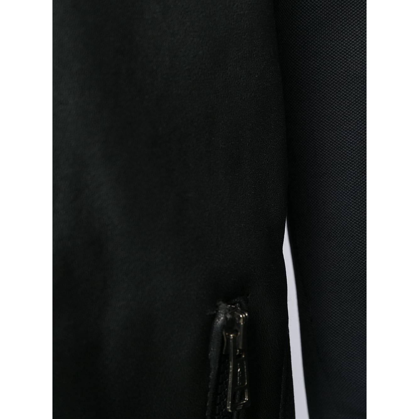 1990s Giorgio Armani Black Leather Jacket 3