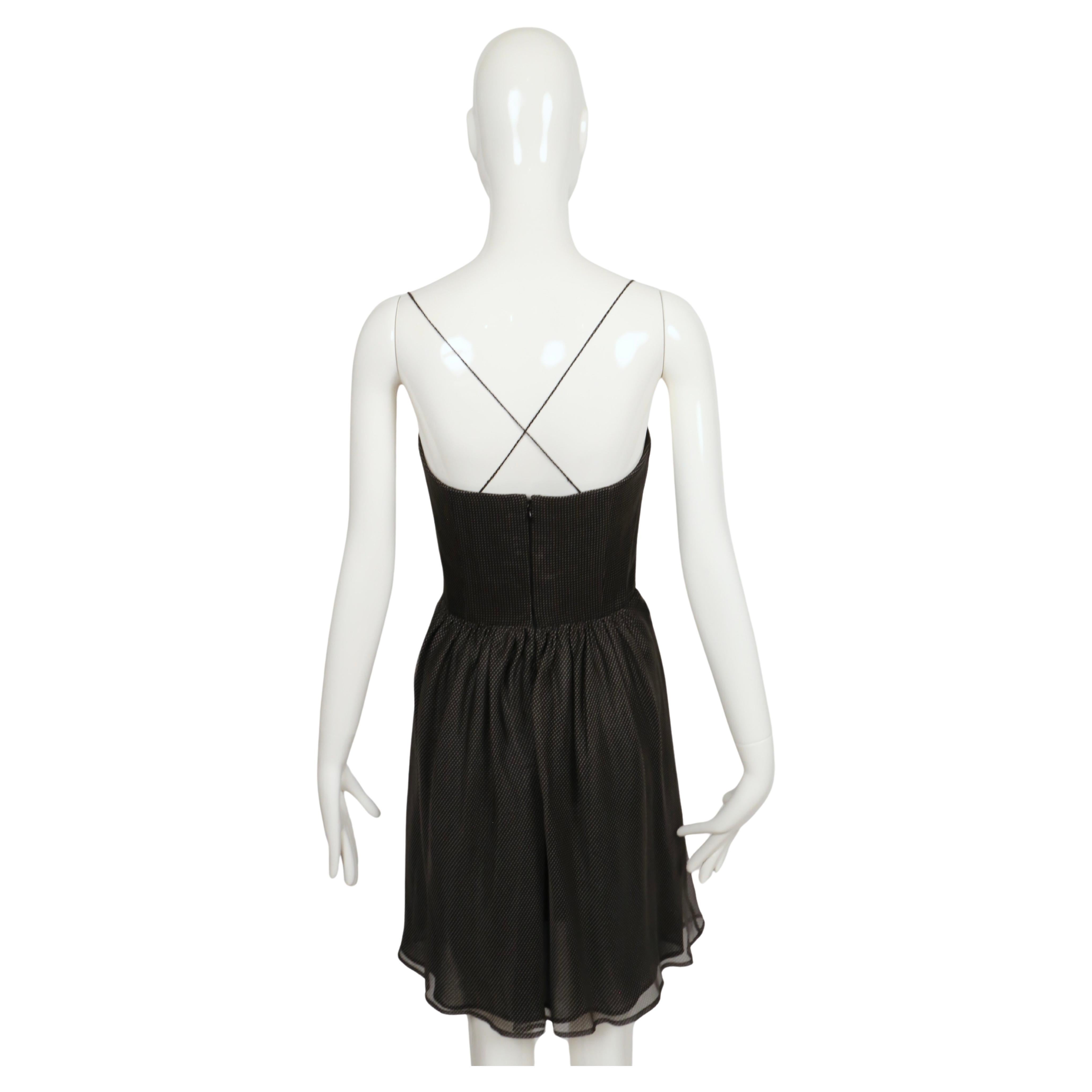 Abito bustier in seta nera GIORGIO ARMANI del 1990 in vendita 5