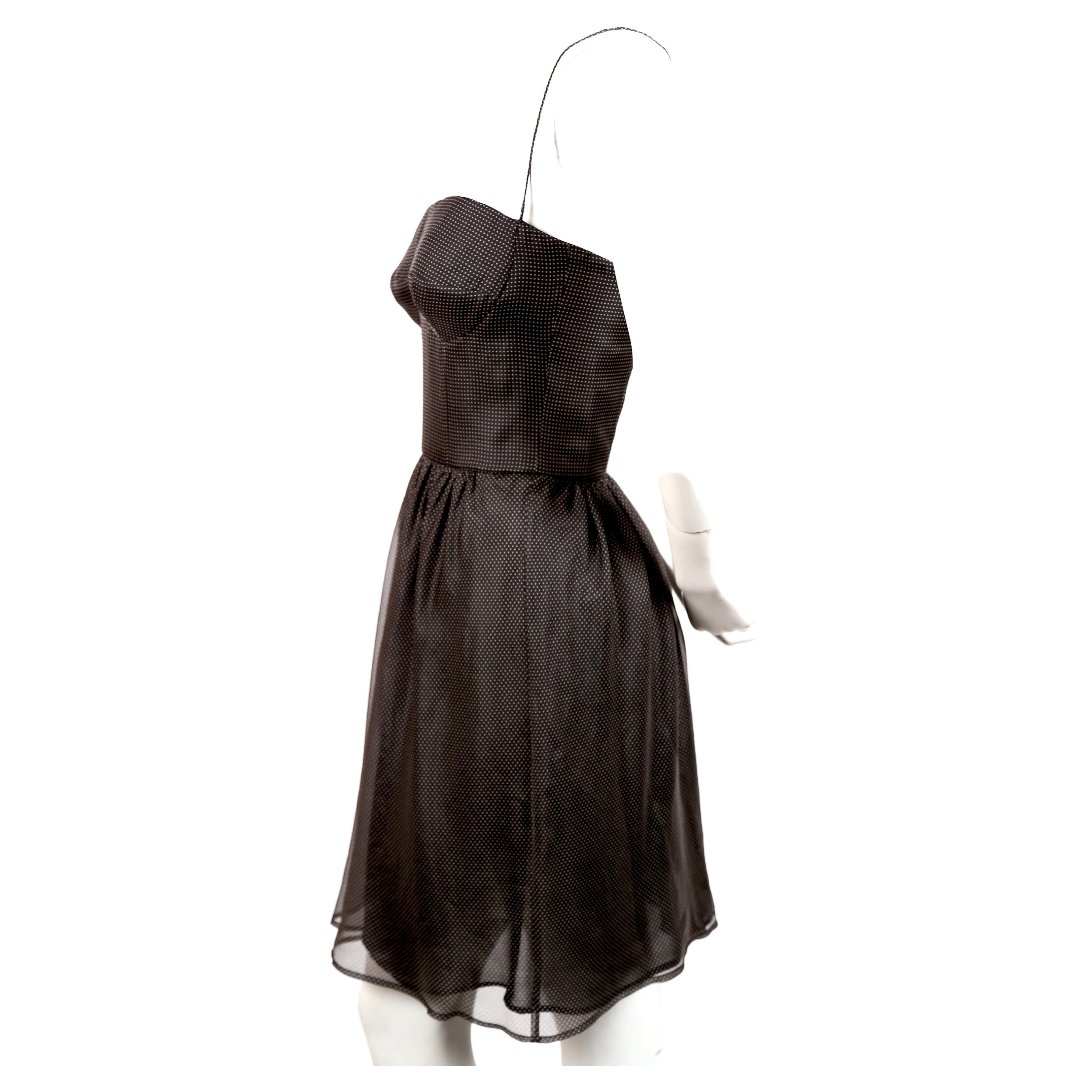 1990's GIORGIO ARMANI black silk bustier dress In Good Condition For Sale In San Fransisco, CA