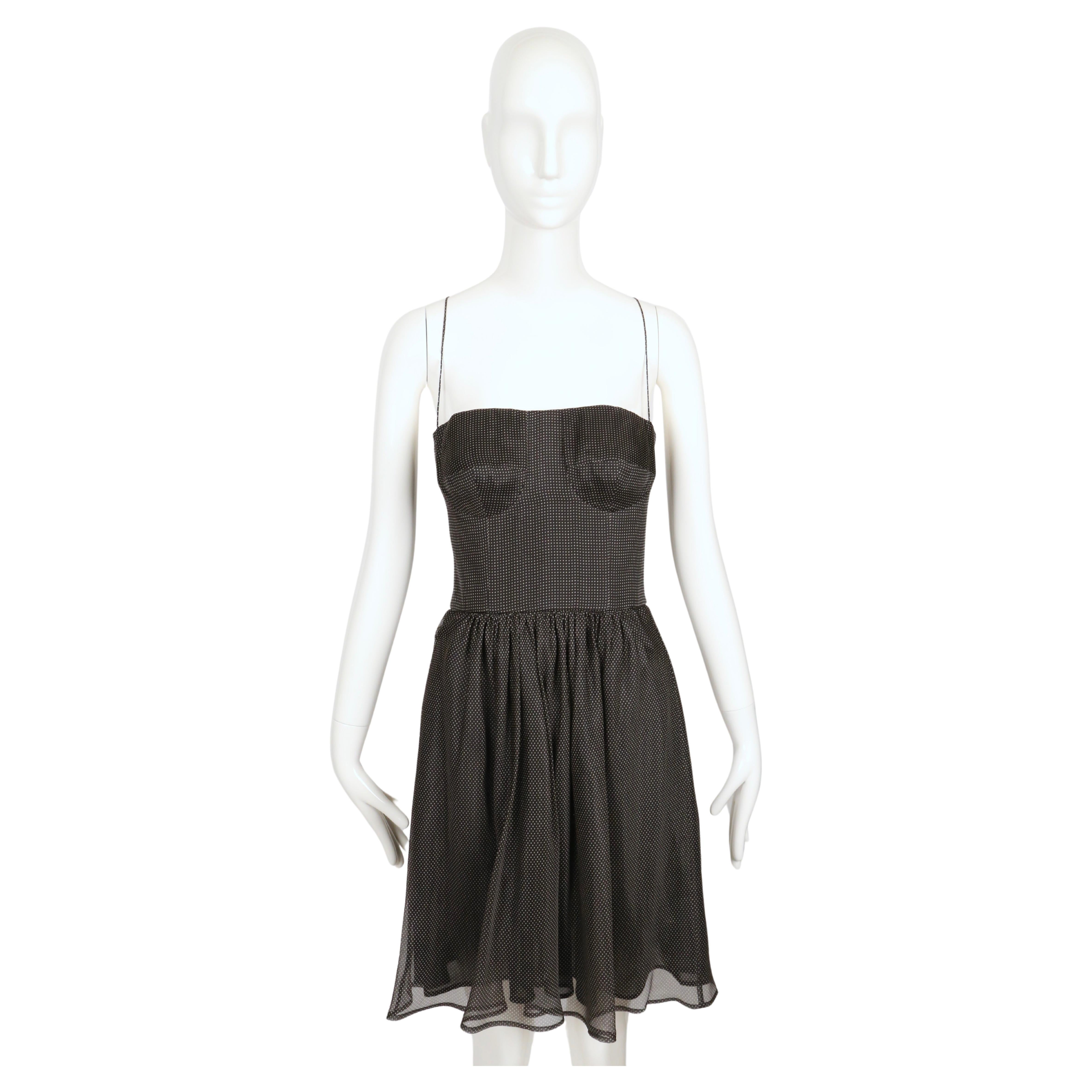Abito bustier in seta nera GIORGIO ARMANI del 1990 In condizioni buone in vendita a San Fransisco, CA