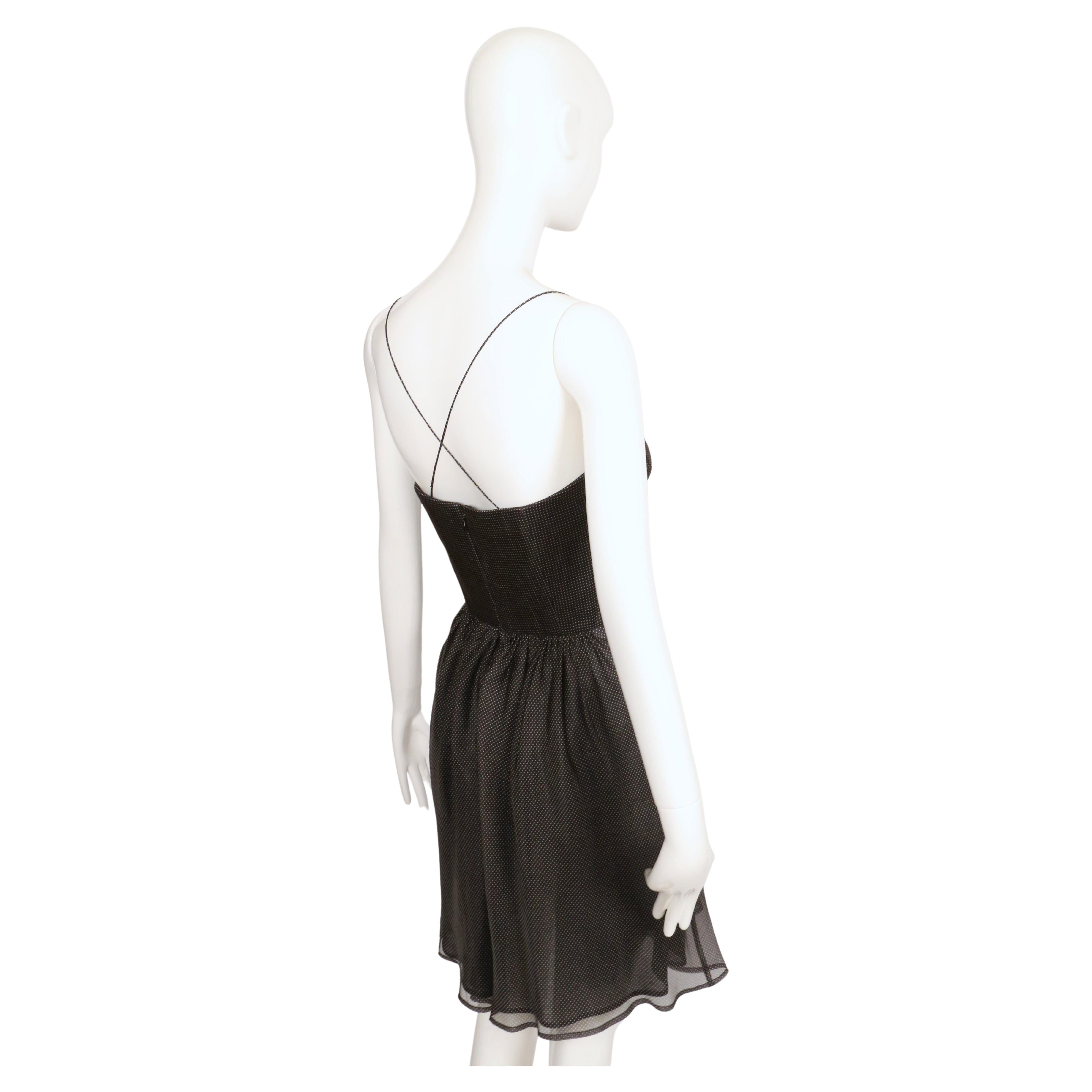 Abito bustier in seta nera GIORGIO ARMANI del 1990 in vendita 2