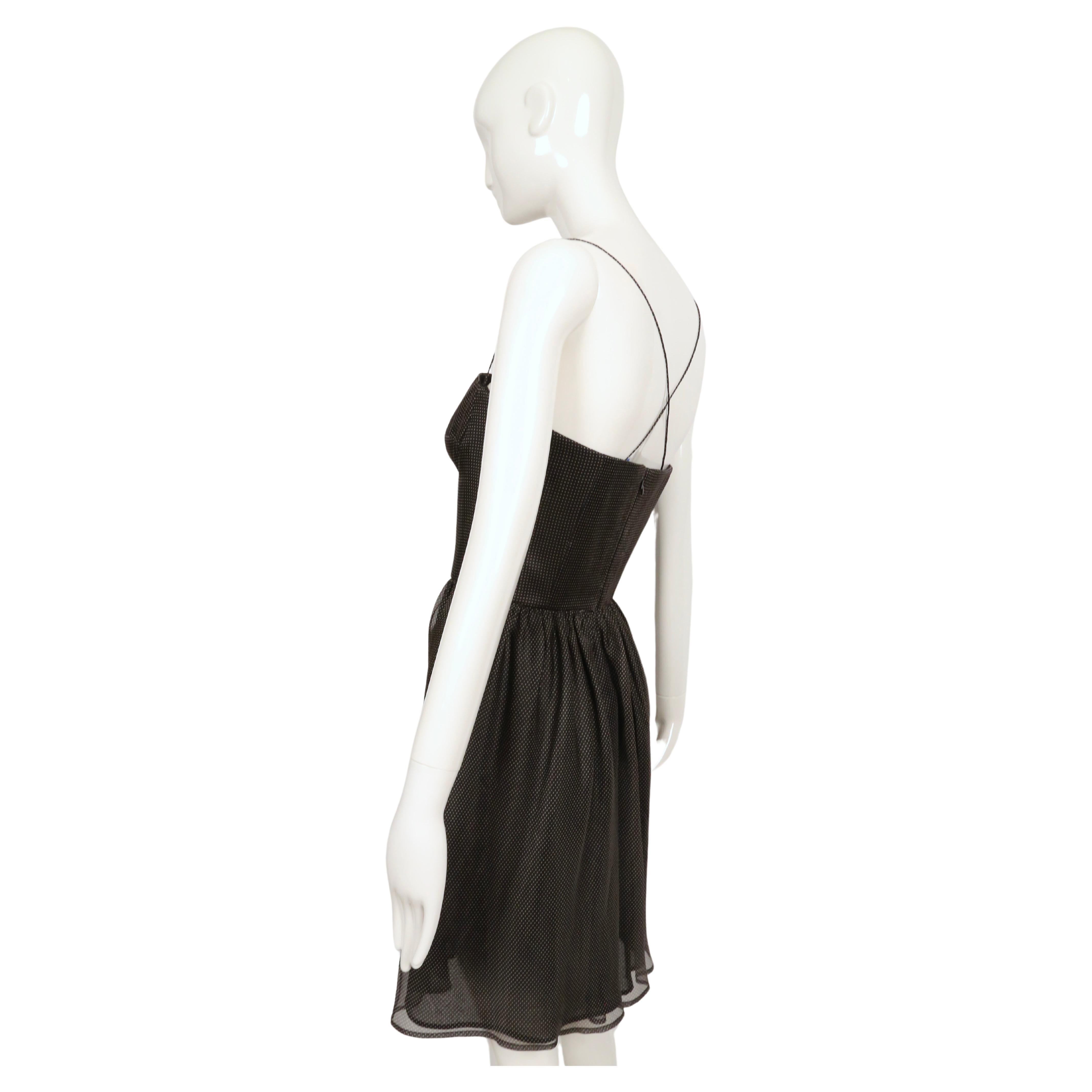 Abito bustier in seta nera GIORGIO ARMANI del 1990 in vendita 3