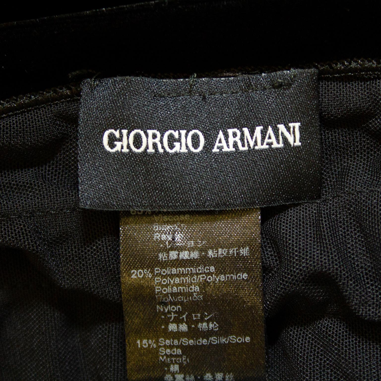 1990s Giorgio Armani Black Velvet Bolero Shrug In Good Condition In Toronto, Ontario