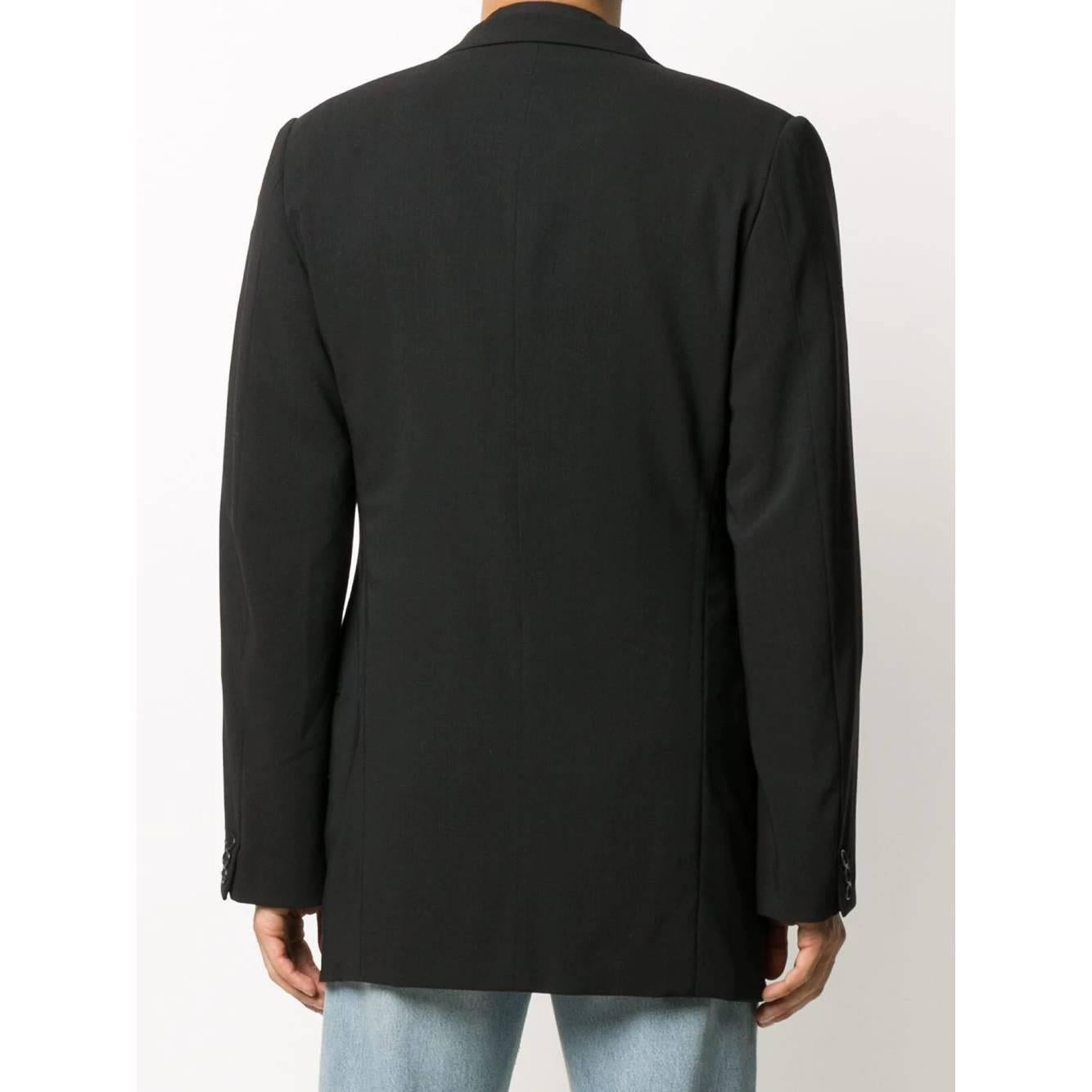 Men's 1990s Giorgio Armani Black Wool Jacket
