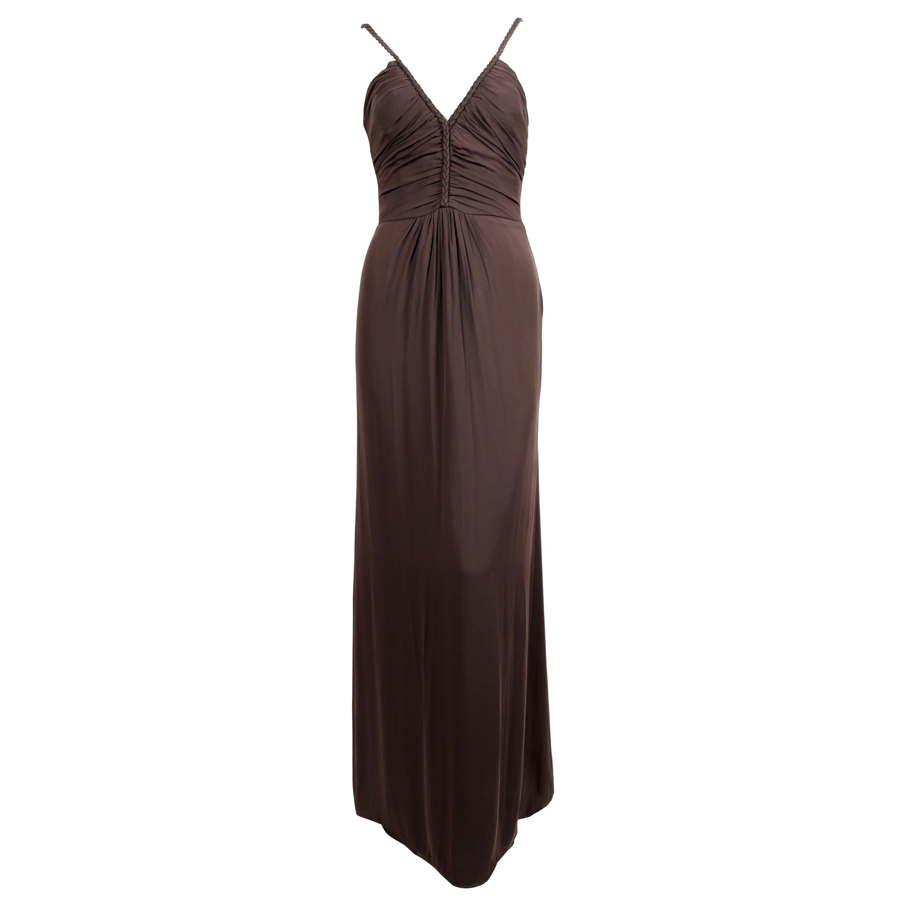 Exceptional Spring 2000 Giorgio Armani Runway Hand Beaded Silk Skirt & Silk Chiffon Top Set