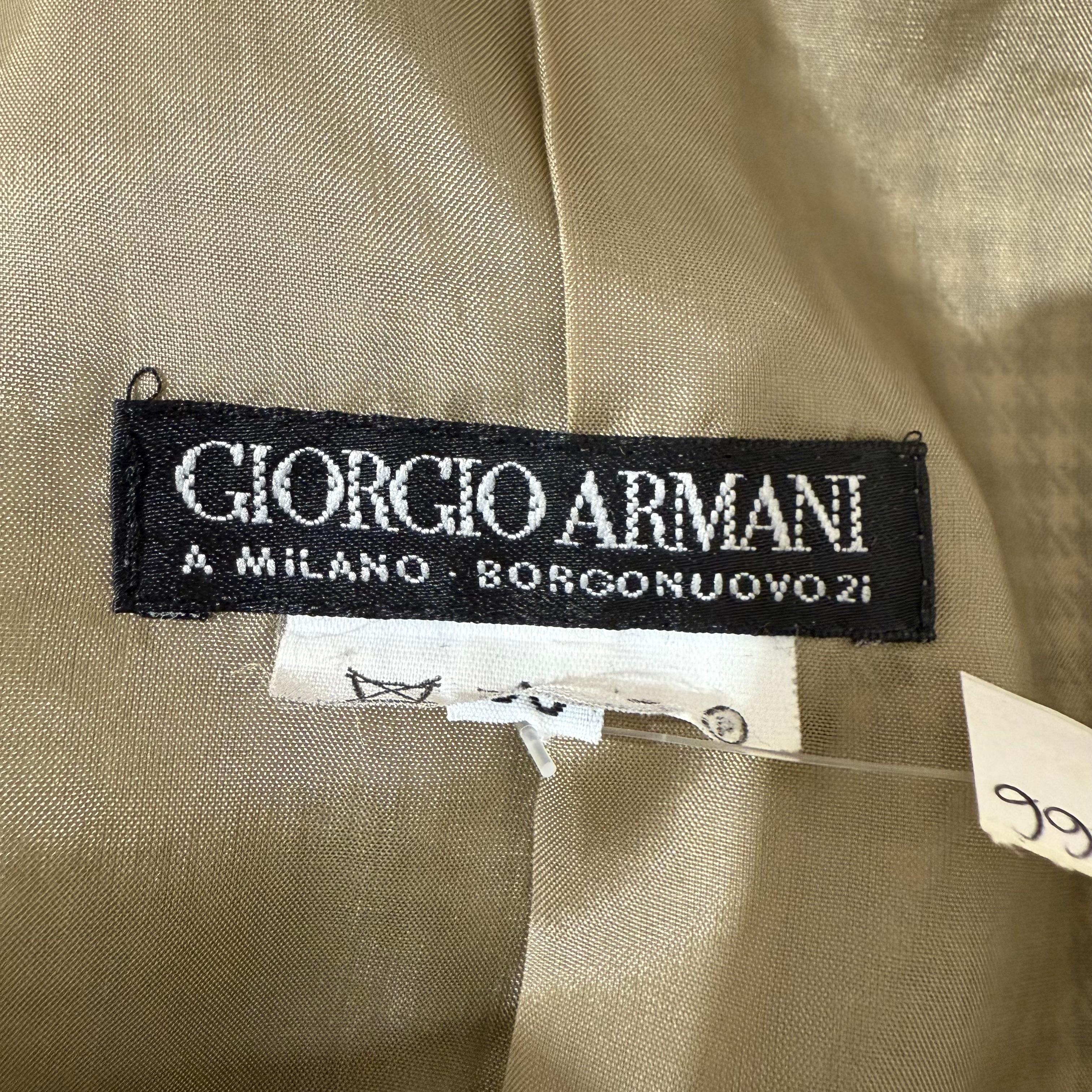 Giacca e gonna Giorgio Armani degli anni '90 FR 38 / IT 42 in vendita 3