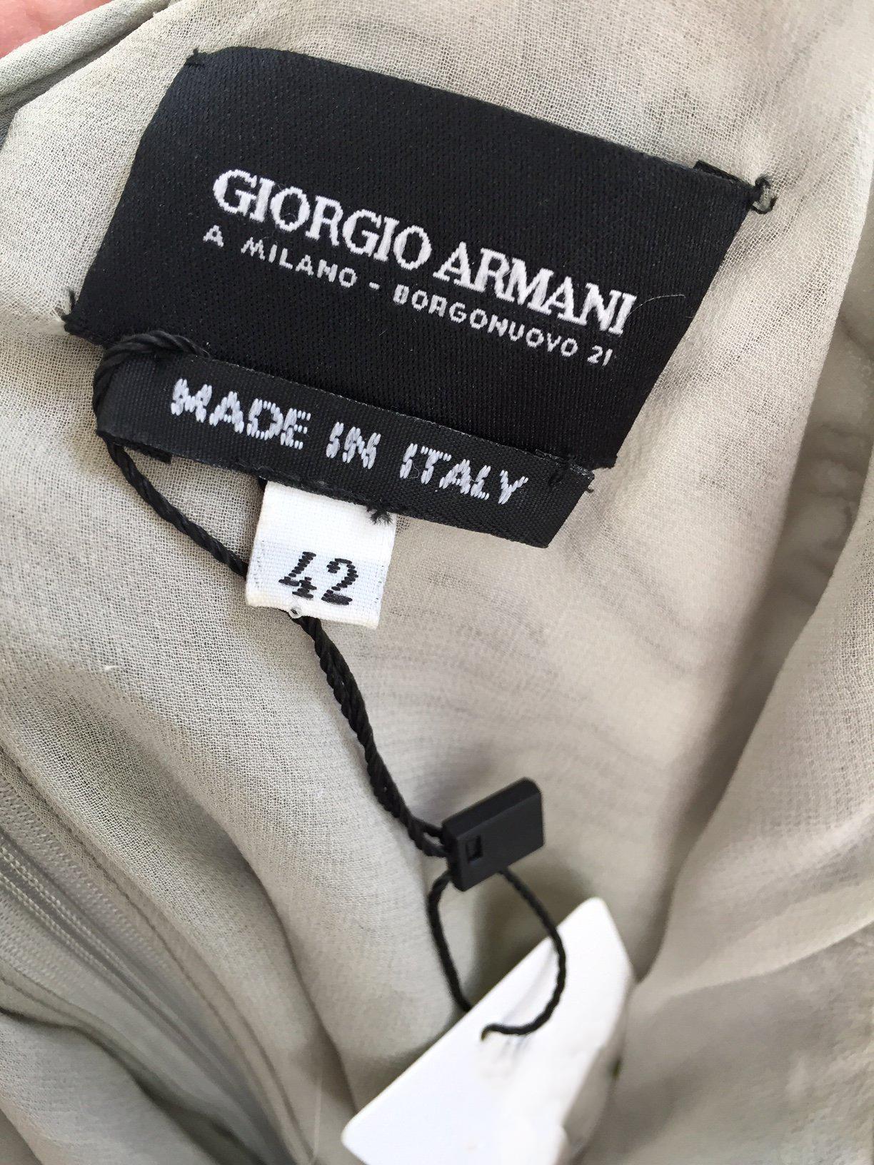Gray 1990s Giorgio Armani  Sequin Metallic Grey and Silver Cocktail Dress