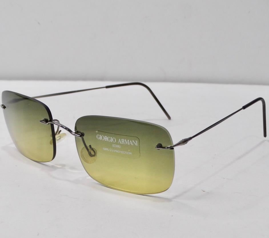 Brown 1990s Giorgio Armani Sunglasses For Sale