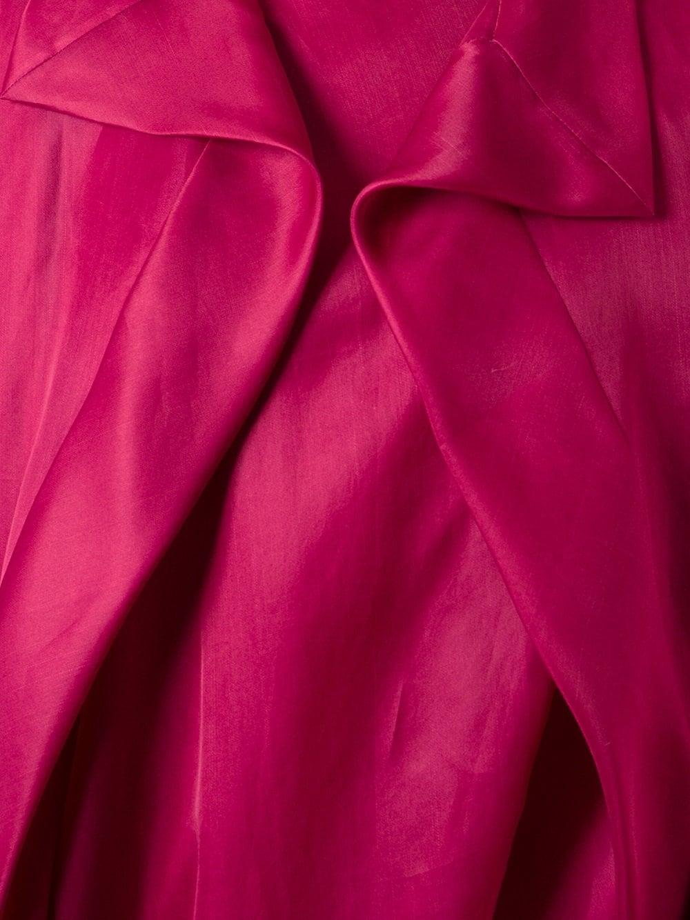 1990s Givenchy Fuchsia Chiffon Long Dress In Excellent Condition In Lugo (RA), IT