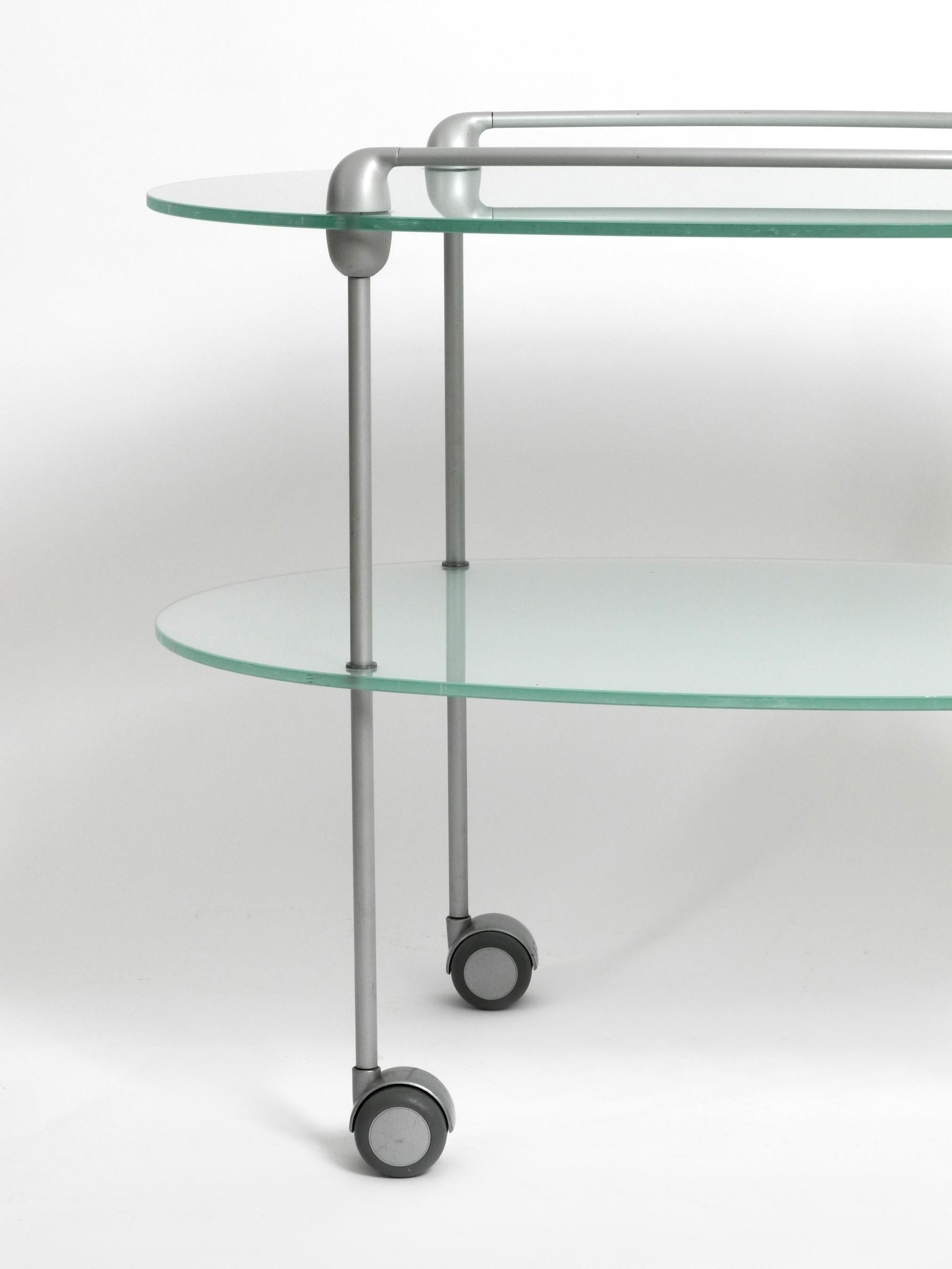 1990s Glass Serving Trolley MYRIADES by D'Orbino and Lomazzi for Ligne Roset 8