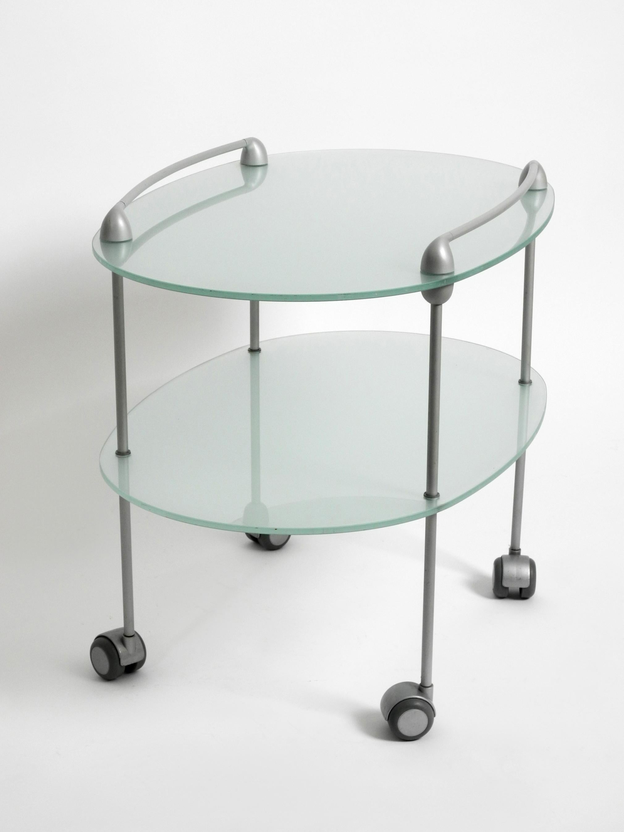 Late 20th Century 1990s Glass Serving Trolley MYRIADES by D'Orbino and Lomazzi for Ligne Roset