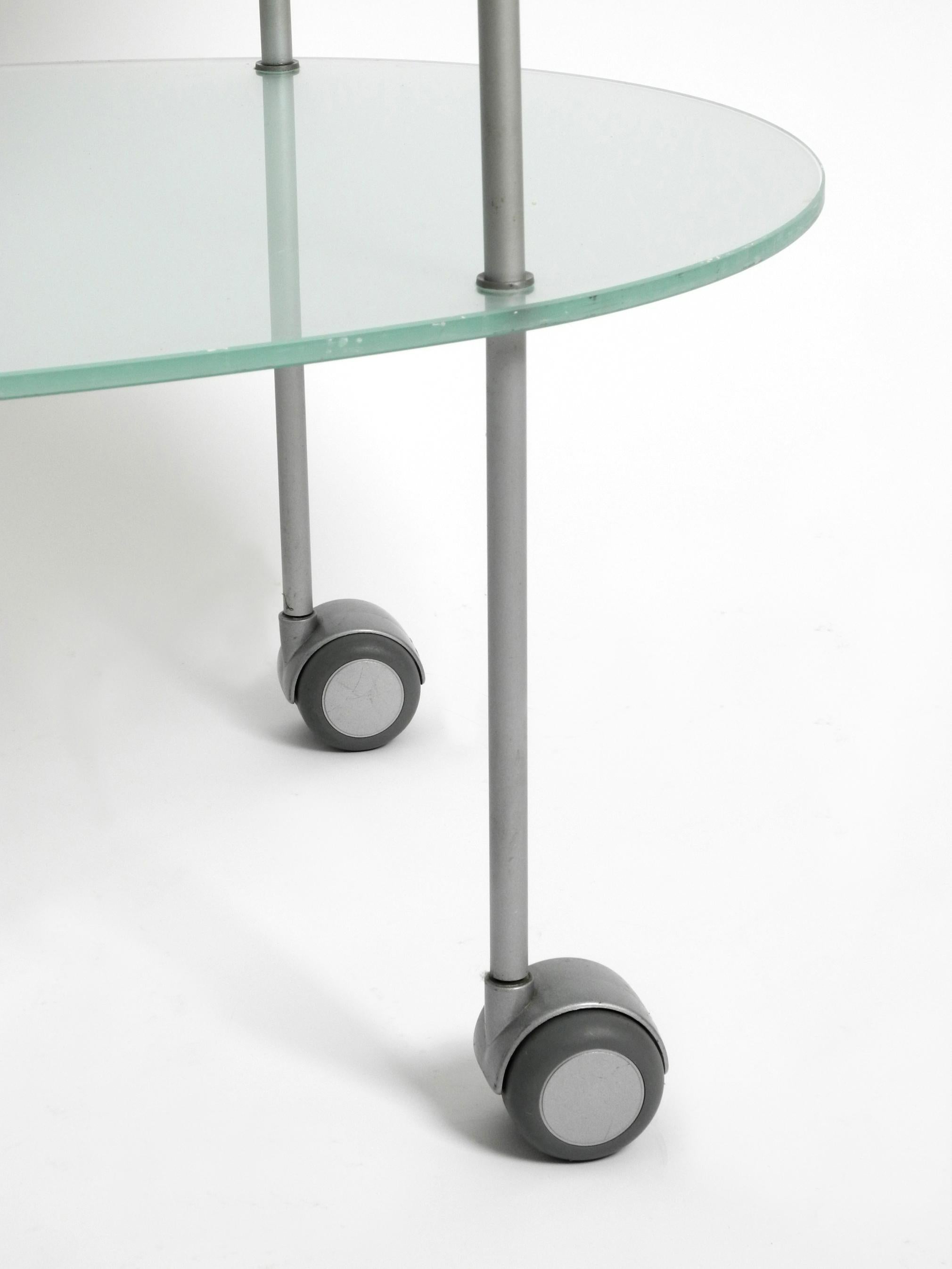 1990s Glass Serving Trolley MYRIADES by D'Orbino and Lomazzi for Ligne Roset 1