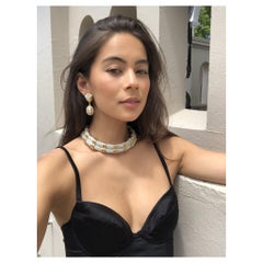 1990s Goddess Choker Crystal Choker Necklace