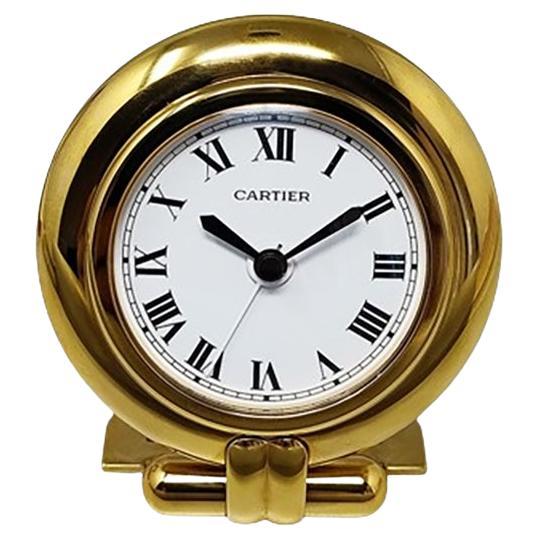 1990s Gorgeous Cartier Alarm Clock Colisee. Made in France