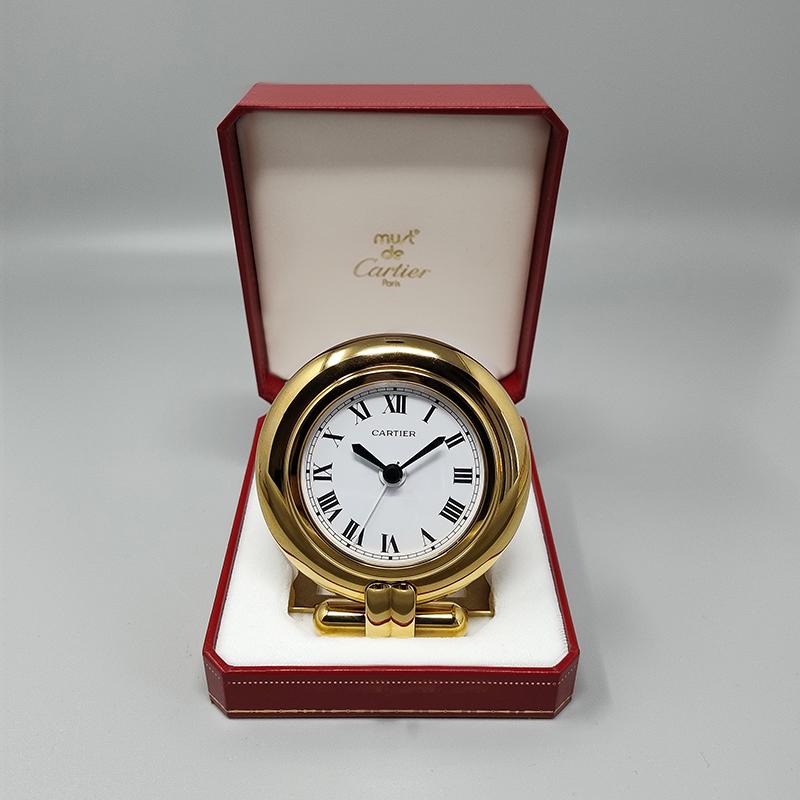 Late 20th Century 1990s Gorgeous Cartier alarm clock pendulette 