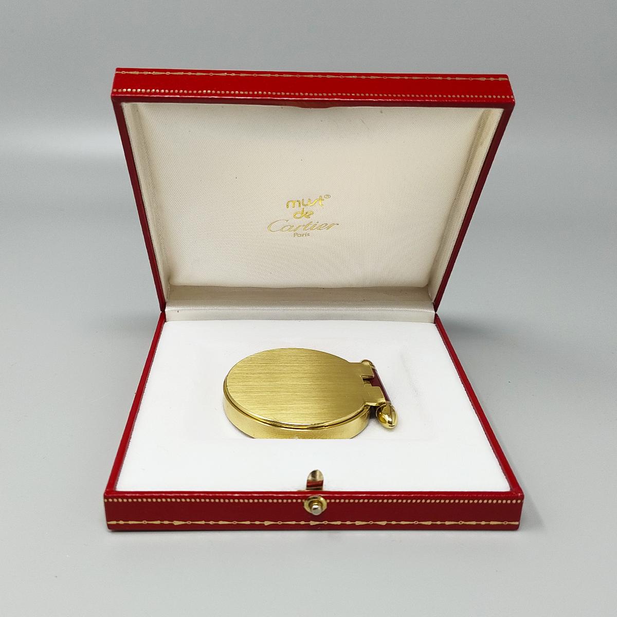 1990s Gorgeous Cartier Alarm Clock Pendulette. Made in France. For Sale 2