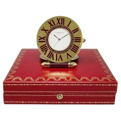 1990s Gorgeous Cartier Alarm Clock Pendulette. Made in France.