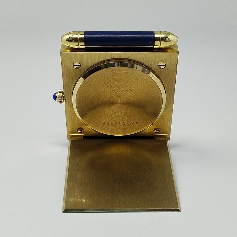 Magnifique pendule d'alarme Cartier des années 1990. Fabriqué en Suisse en vente 1