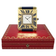 1990s Gorgeous Cartier Alarm Clock Pendulette. Made in Swiss