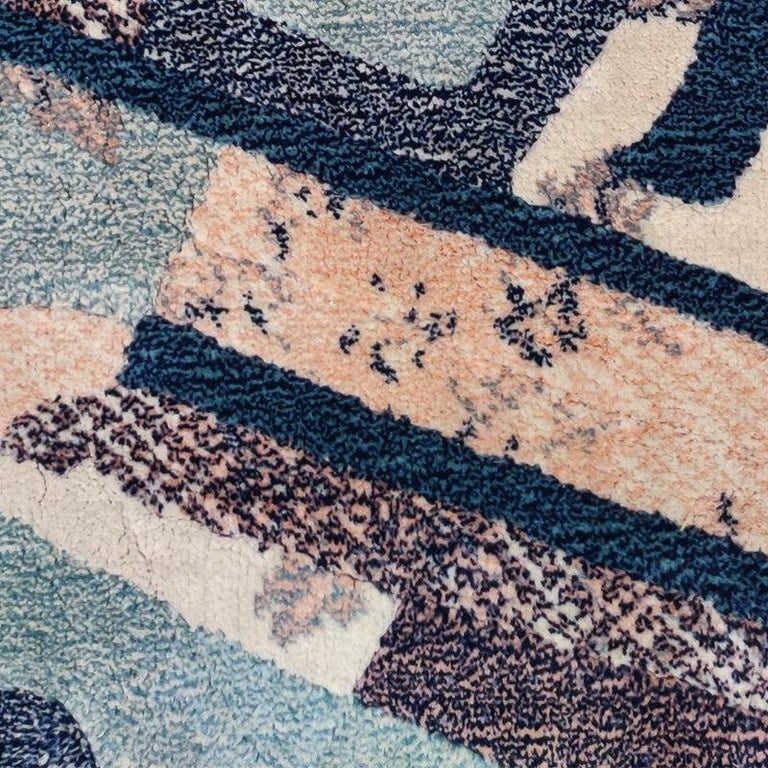 1990s Gorgeous Geometric Rug by Giorgetto Giugiaro for Paracchi. Pure ...