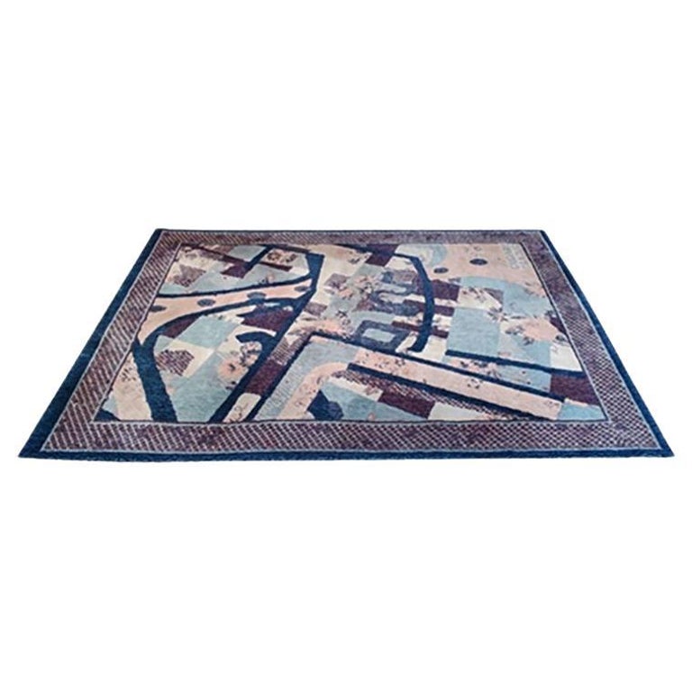 1990s Gorgeous Geometric Rug by Giorgetto Giugiaro for Paracchi. Pure ...