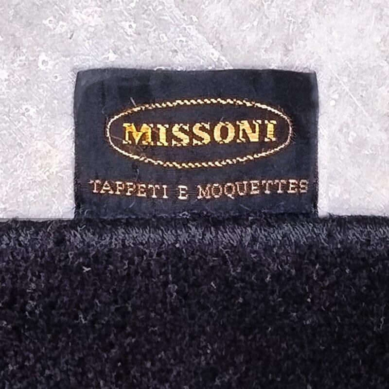 1980er Jahre Wunderschöner Wollteppich von Ottavio Missoni. Hergestellt in Italien im Angebot 4