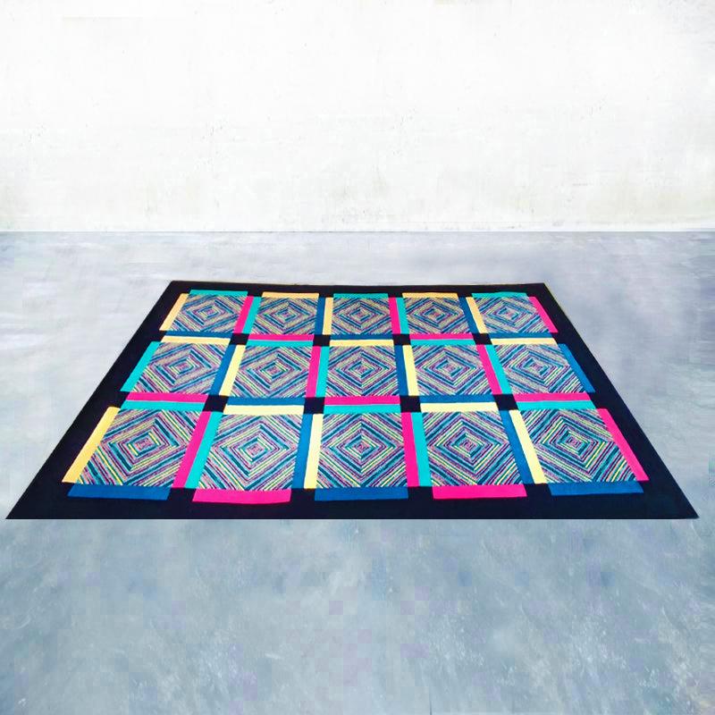 Mid-Century Modern 1990s Gorgeous Woolen Rug by Ottavio Missoni. Made in Italy For Sale