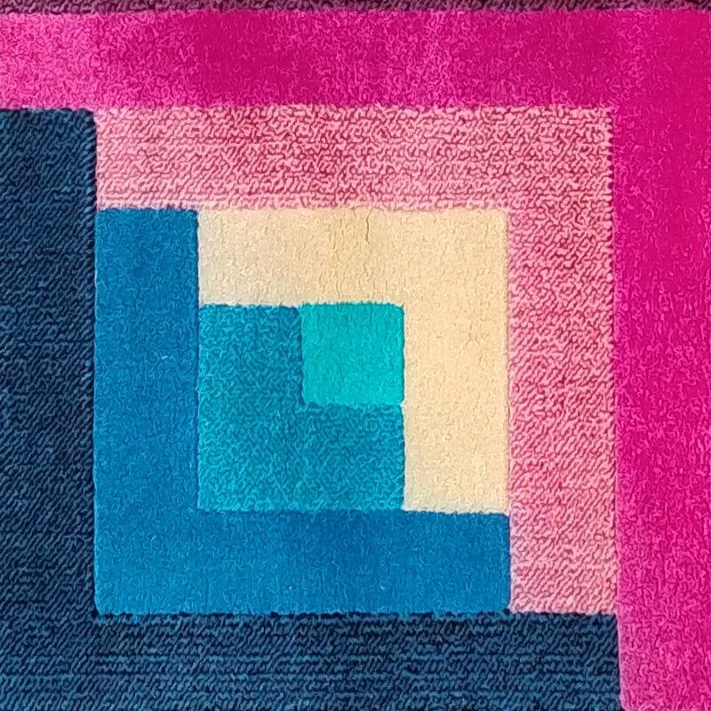 1980er Jahre Wunderschöner Wollteppich von Ottavio Missoni. Hergestellt in Italien im Zustand „Hervorragend“ im Angebot in Milano, IT