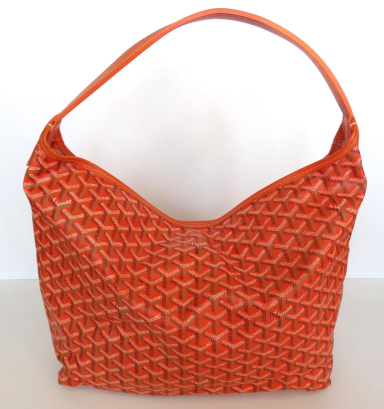 Orange Saint Louis Goyard Leather Tote Bag Auction