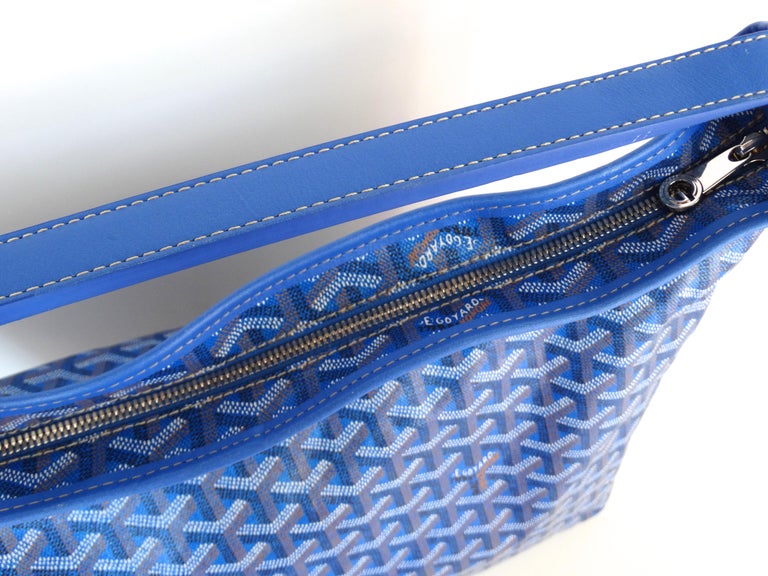 Leather tote Goyard Blue in Leather - 35603781