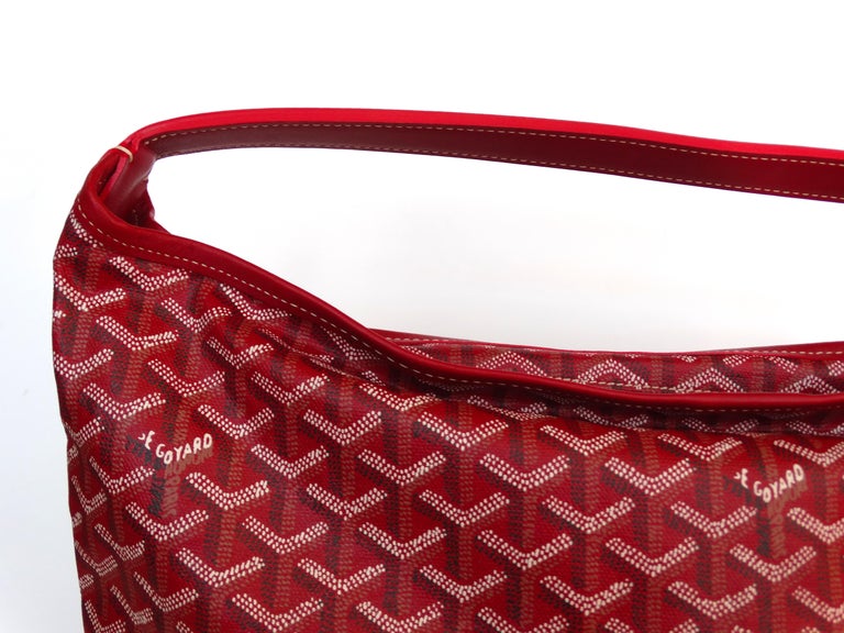 1990s Goyard Red Fidji Hobo Leather Tote Bag at 1stDibs goyak