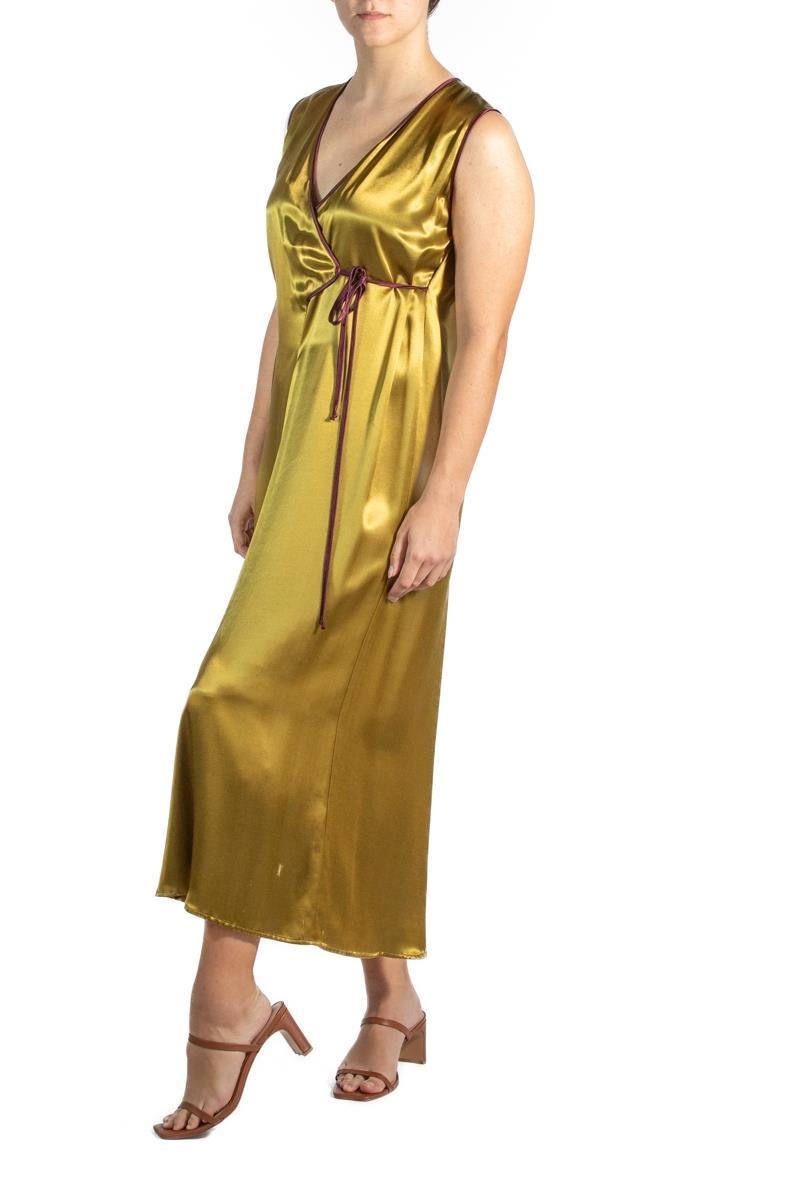 1990S Green Silk Jumpsuit For Sale 1