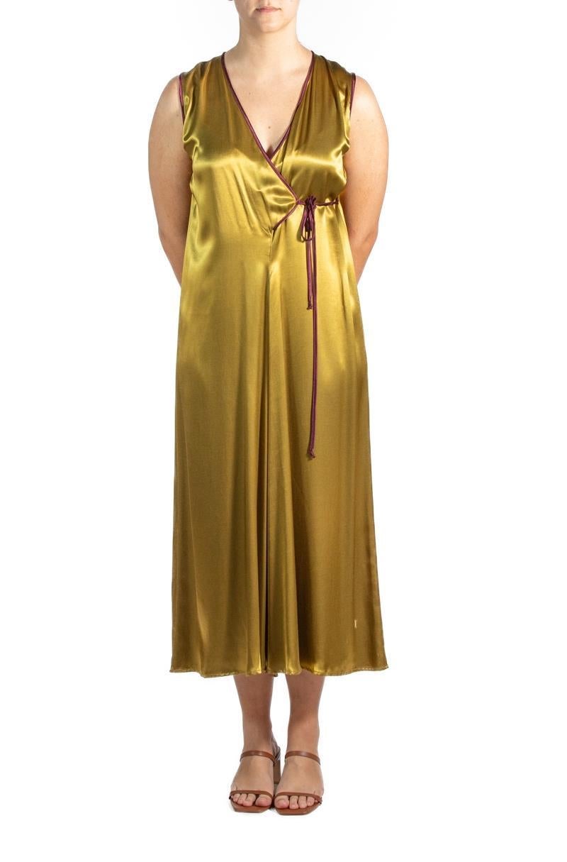 1990S Green Silk Jumpsuit For Sale 4