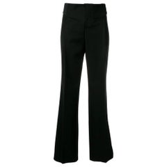 1990s Gucci Black Flared Trousers