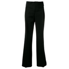 1990s Gucci Black Flared Trousers