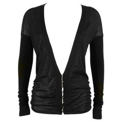 1990's Gucci Black V-neck Knit Cardigan
